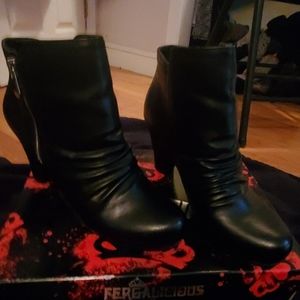 Fergalicious Black ankle boots